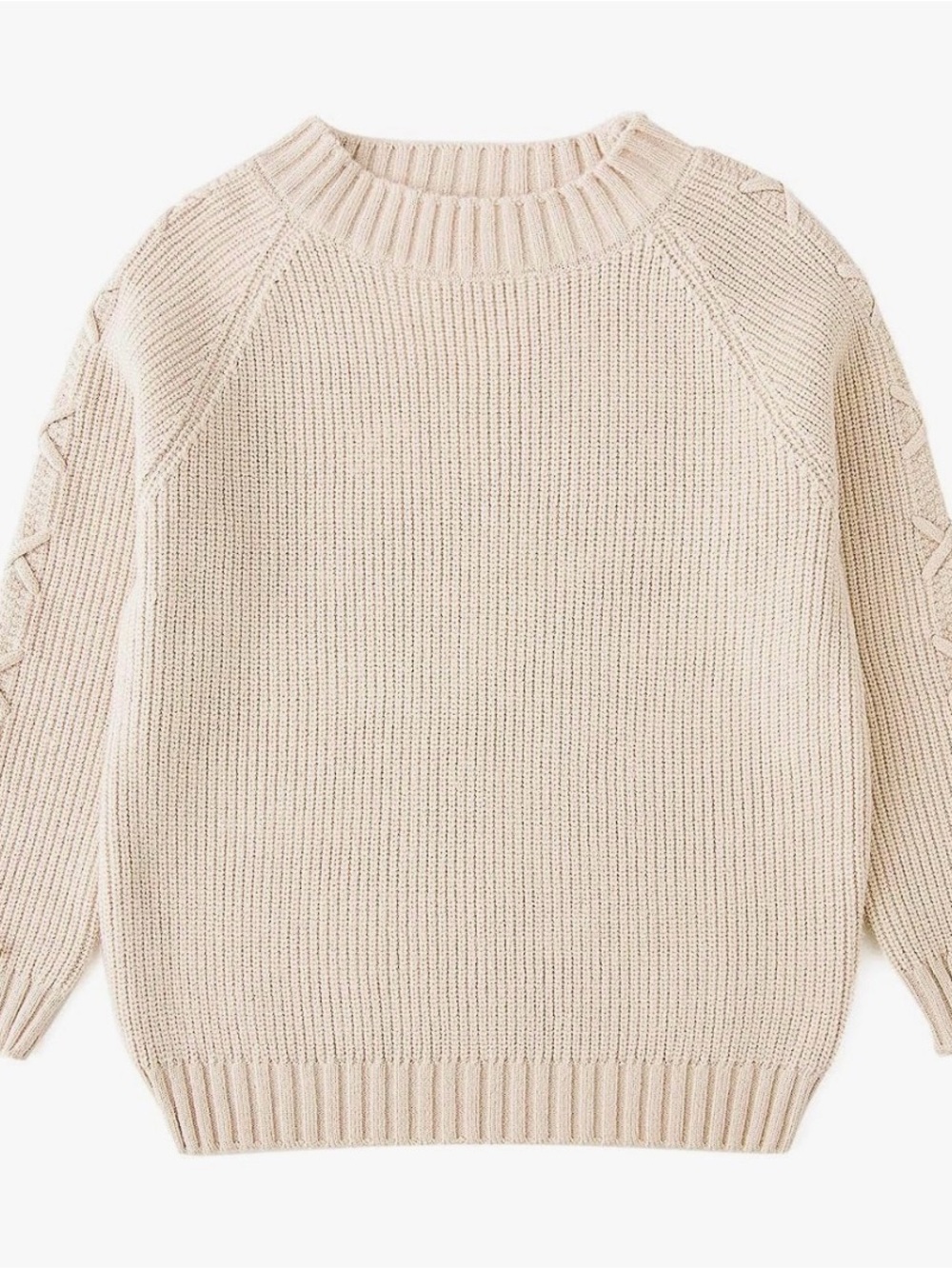 Curipeer Girls Pullover Sweater, Lace-up Long Sleeve Crewneck